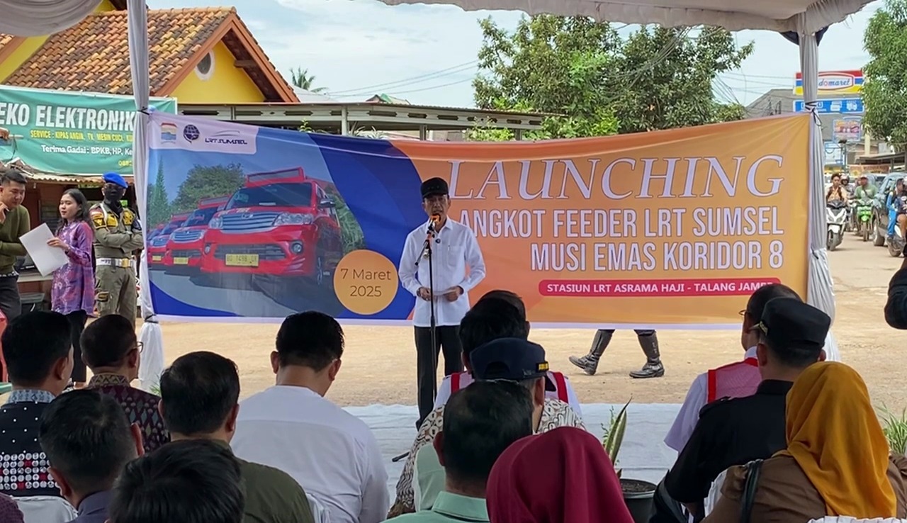 Walikota Palembang Launching Angkot Feeder Musi Emas Koridor 8
