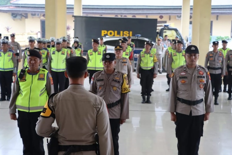 Polres Ogan Ilir Jamin Keamanan Nataru di Jalan Nasional Wilayah Kabupaten Ogan Ilir