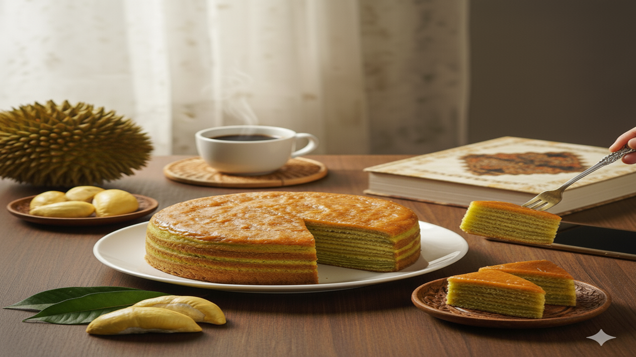 Kue  Lapit Legit Durian Khas Palembang – Perpaduan Harum Durian dan Manisnya Tradisi