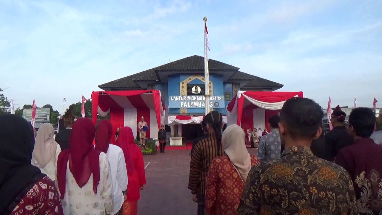 Imigrasi Palembang Gelar Upacara HUT Kemerdekaan RI, Fokus Tingkatkan Pelayanan dan Pengawasan WNA