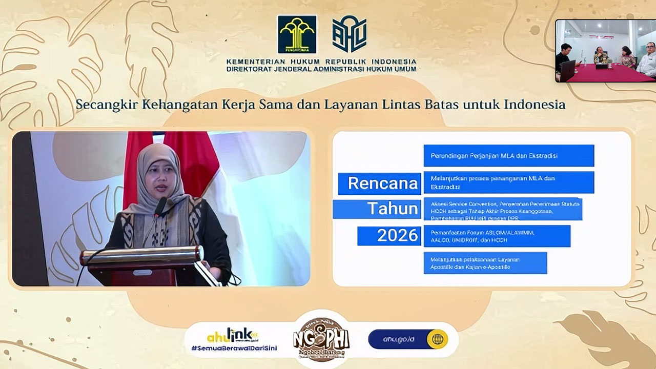 Diskusi Publik NGOPHI Ditjen AHU untuk Penguatan Layanan Apostille dan Kerja Sama Hukum Internasional