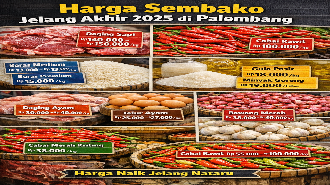 Stok Aman, Namun Harga Beberapa Sembako Naik di Penghujung Tahun