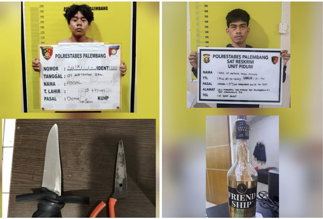 Polisi Gagalkan Upaya Penyusupan Bersenjata di Aksi Demo DPRD Sumsel