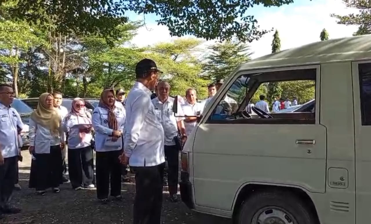 Pastikan Kelayakan Mobil Dinas, Pemkab Muara Enim Lakukan Pengecekan Aset