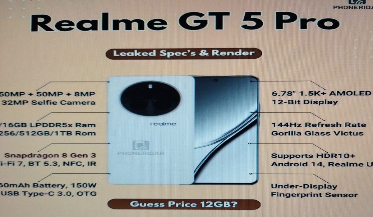 Realme GT5 Pro akan diluncurkan dengan layar yang sangat terang
