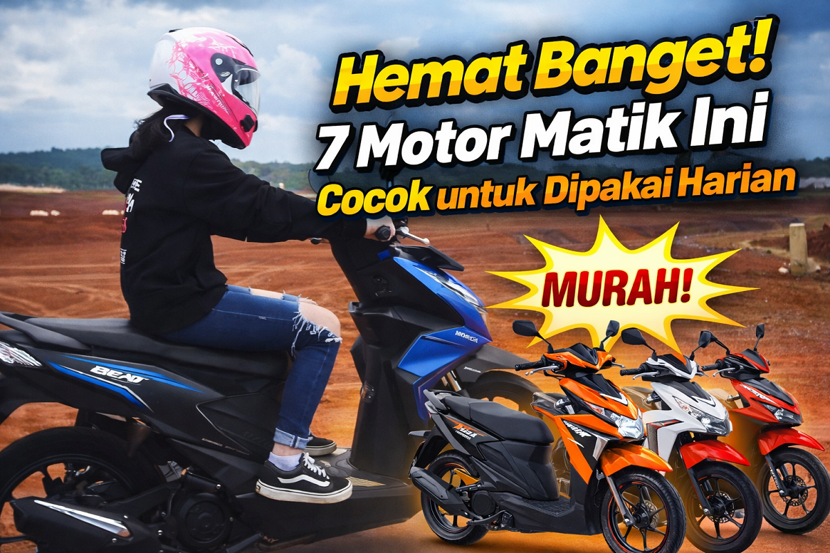 Hemat Banget! 7 Motor Matik Ini Cocok untuk Dipakai Harian