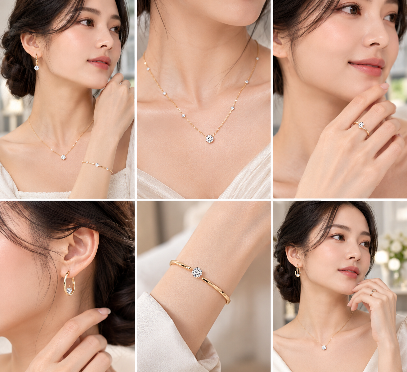 Intip Keunikan Floating Diamond Style pada Cincin, Kalung, Gelang, dan Anting