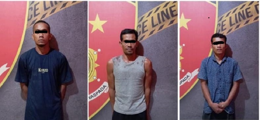 3 dari 5 Pelaku Pencuri Buah Sawit Bermalam di Polsek Tungkal Jaya