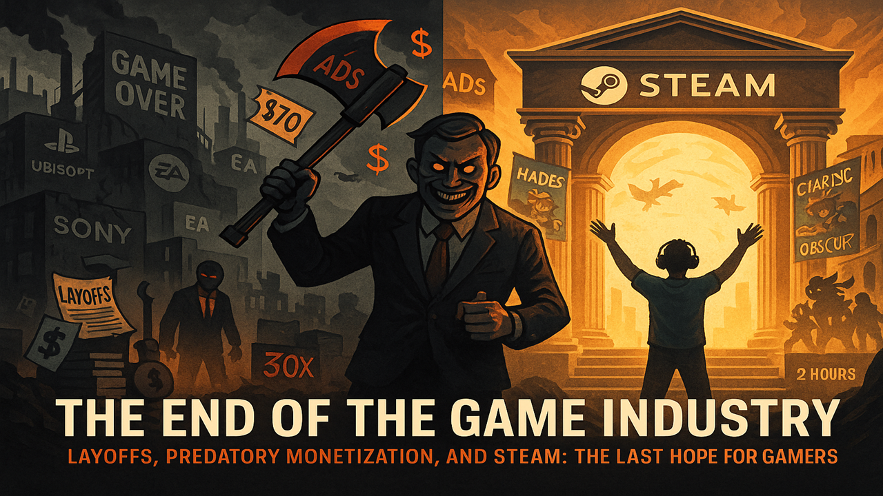 Kiamat Industri Game: PHK Massal, Monetisasi Berdarah! Harapan Hanya Pada Steam