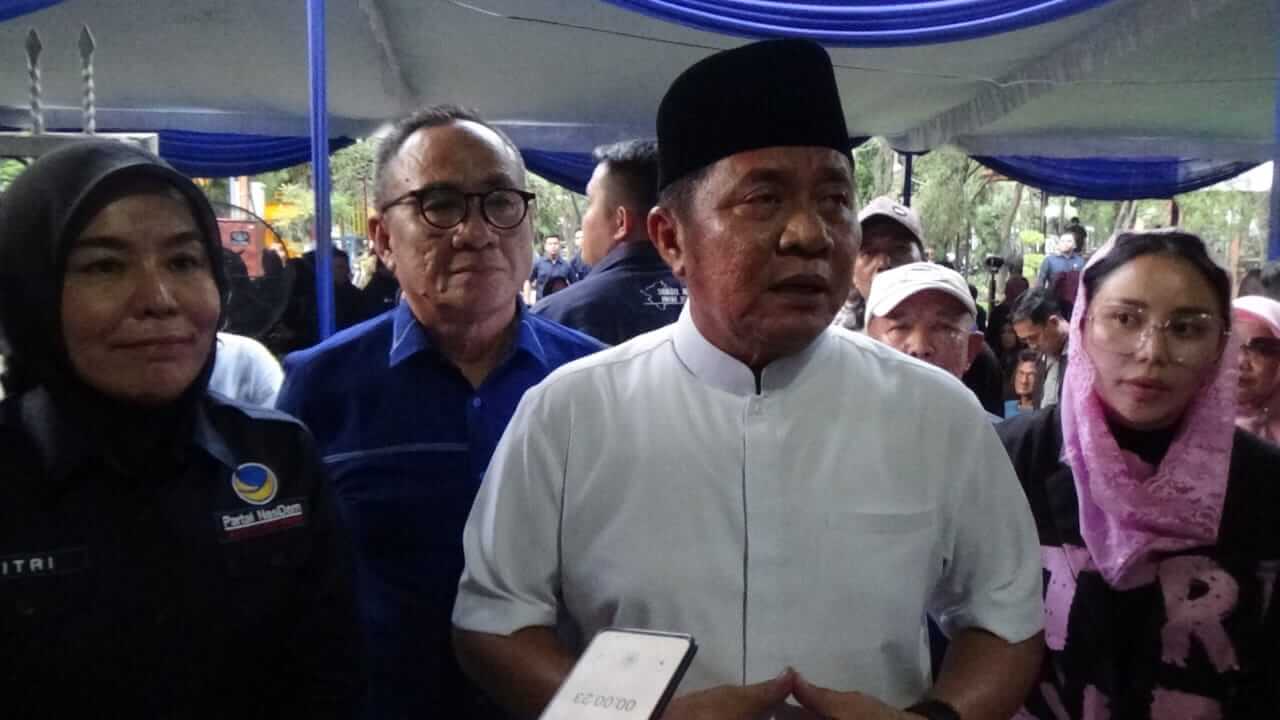 Calon Gubernur Sumsel Herman Deru Beri Dukungan kepada Calon Walikota Palembang Fitrianti Agustinda