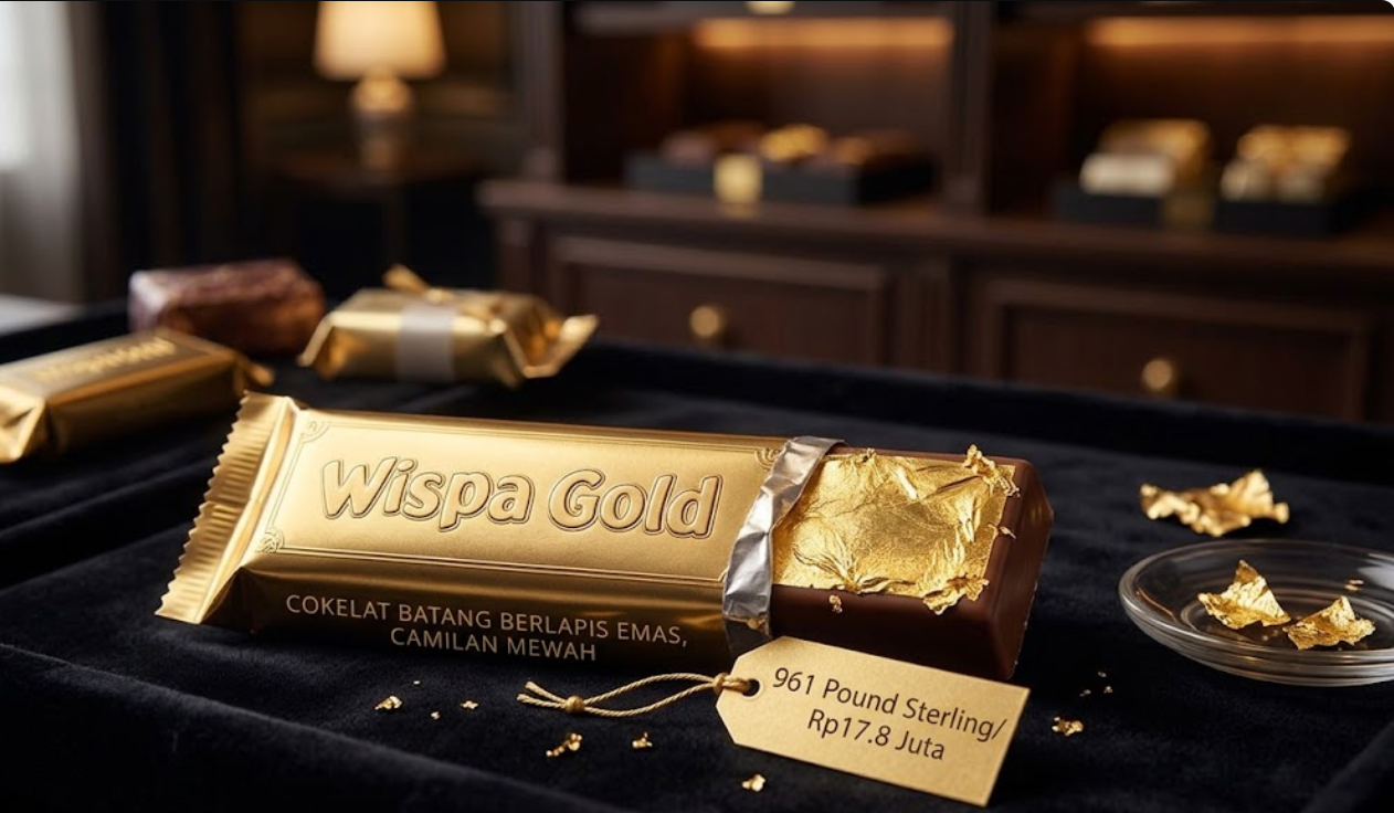 Cokelat Batang Berlapis Emas, Camilan Mewah dengan Harga Fantastis