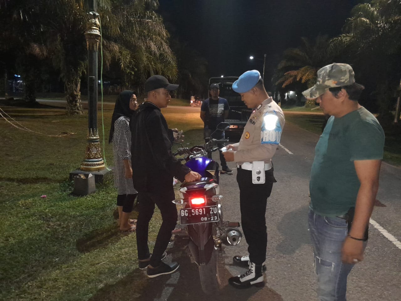 Jelang Puncak HUT ke-19 Ogan Ilir,  Polsek Indralaya Perketat Pengamanan di Tanjung Senai
