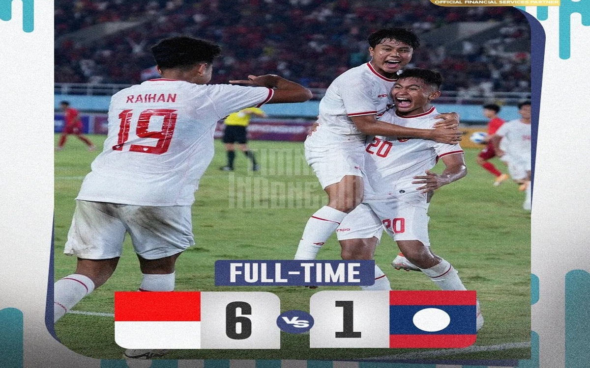 Timnas U-16 Indonesia Lolos ke Semifinal Piala AFF U-16 2024 dengan Kemenangan Telak atas Laos