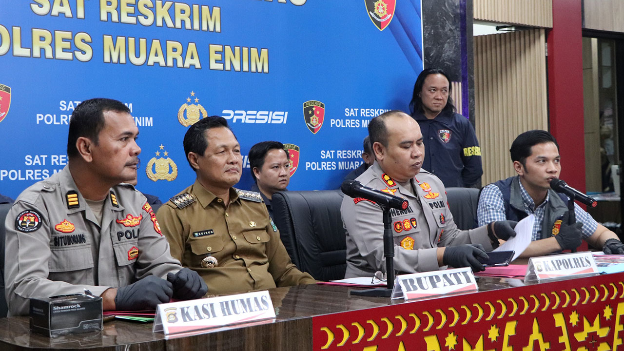 Polisi Amankan Komplotan Pencuri Rolling Door dan Aset Pasar Inpres Muara Enim