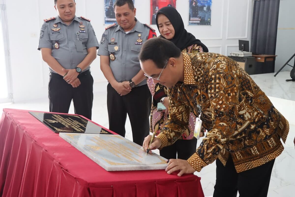 Kakanwil Kemenkumham Sumsel Tinjau Pembangunan Gedung dan SAE saat Kunjungi Lapas Lubuklinggau