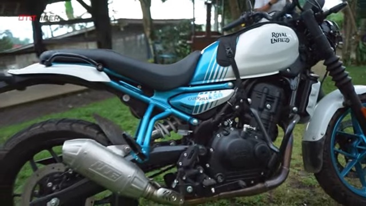 Motor Bergaya Scrambler Meluncur! Ini Dia Tampilan Royal Enfield Guerilla 450