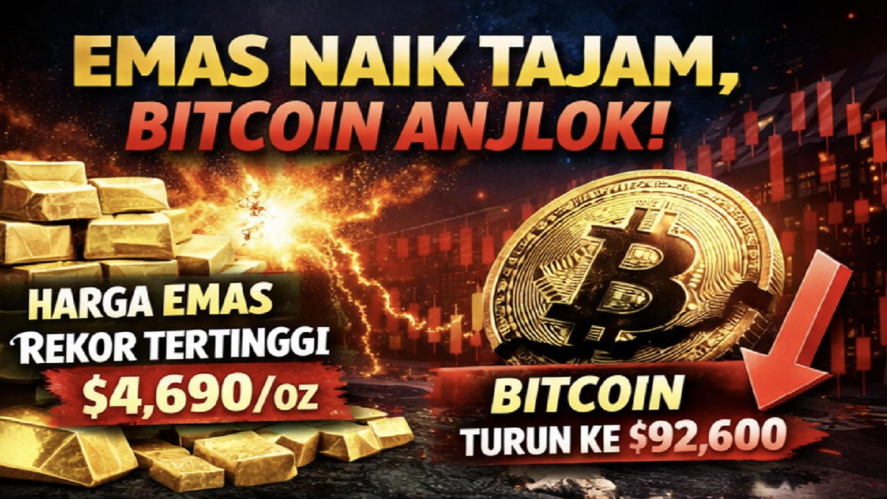 Perang Tarif AS–Eropa Meledak! Emas Cetak Rekor Fantastis, Bitcoin Justru Terguncang