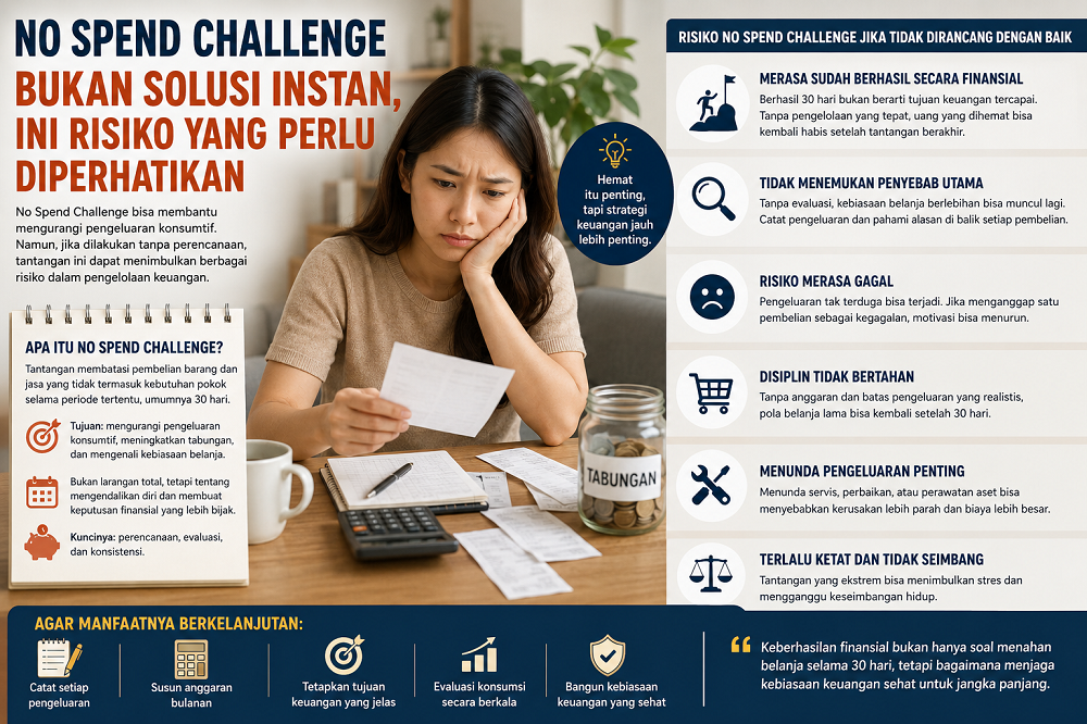 No Spend Challenge Bukan Solusi Instan, Ini Risiko yang Perlu Diperhatikan