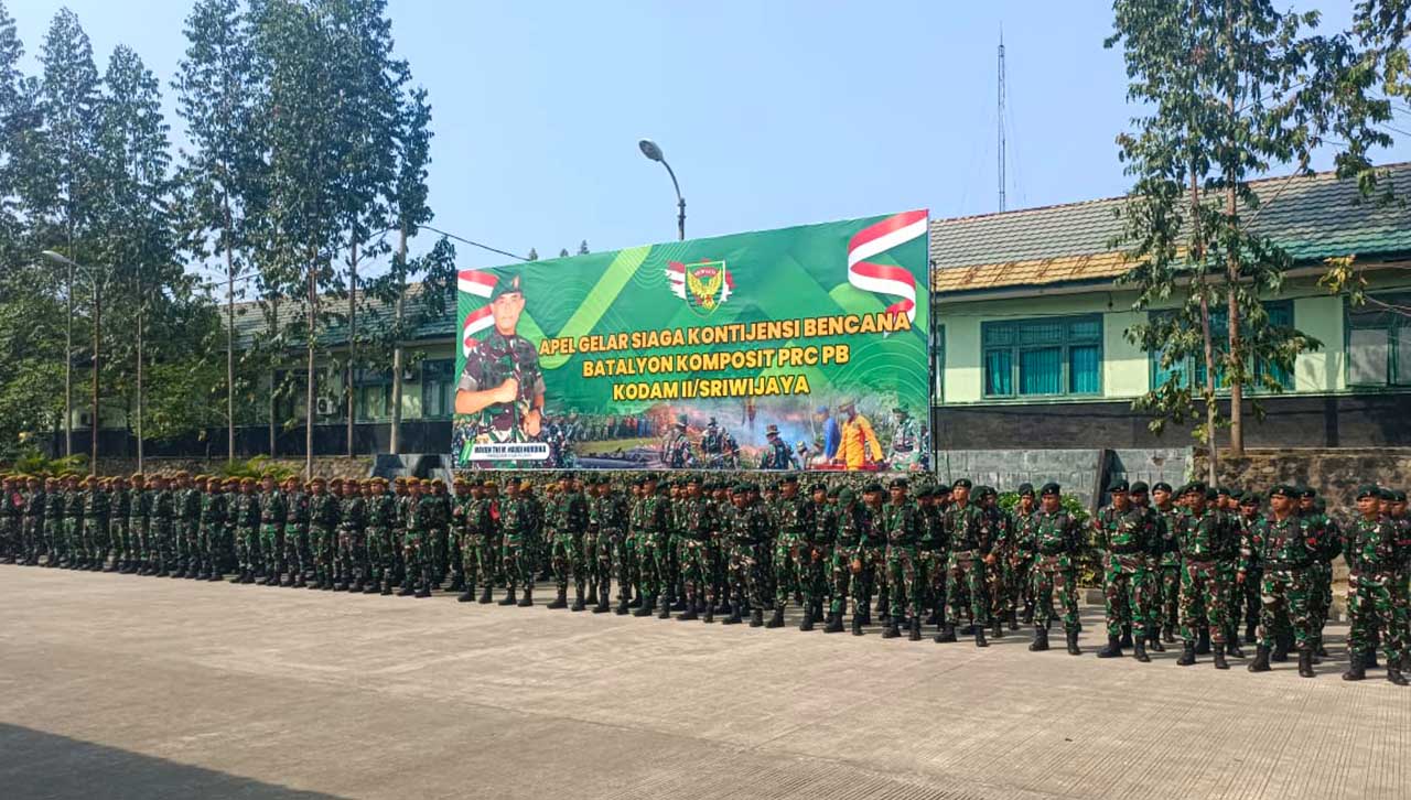 Kodam II Sriwijaya Siapkan Pasukan Reaksi Cepat Penanggulangan Bencana