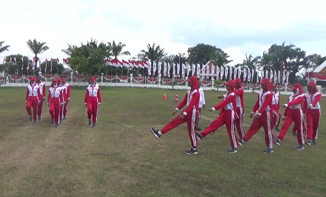 Kesbangpol Provinsi Sumatera Selatan Mantapkan Latihan Teknis 50 Anggota Paskibra