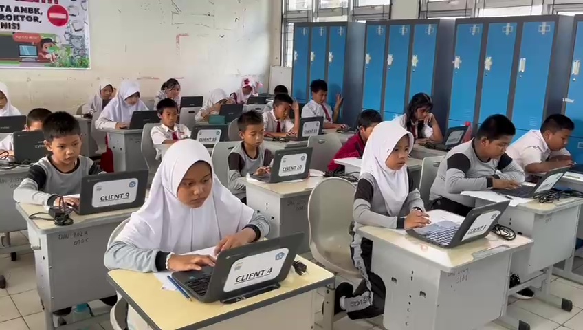 Siswa SD di PAlembang Laksanakan ANBK