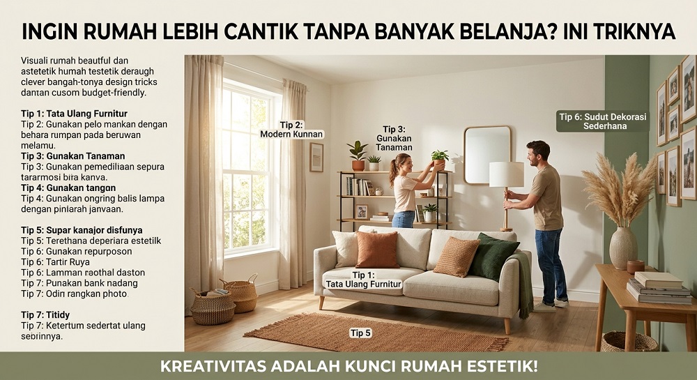 Ingin Rumah Lebih Cantik Tanpa Banyak Belanja? Ini Triknya