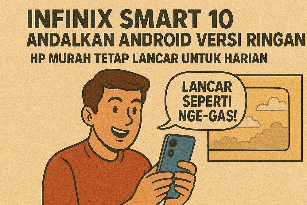Infinix Smart 10 Andalkan Android Versi Ringan: HP Murah Tetap Lancar untuk Harian