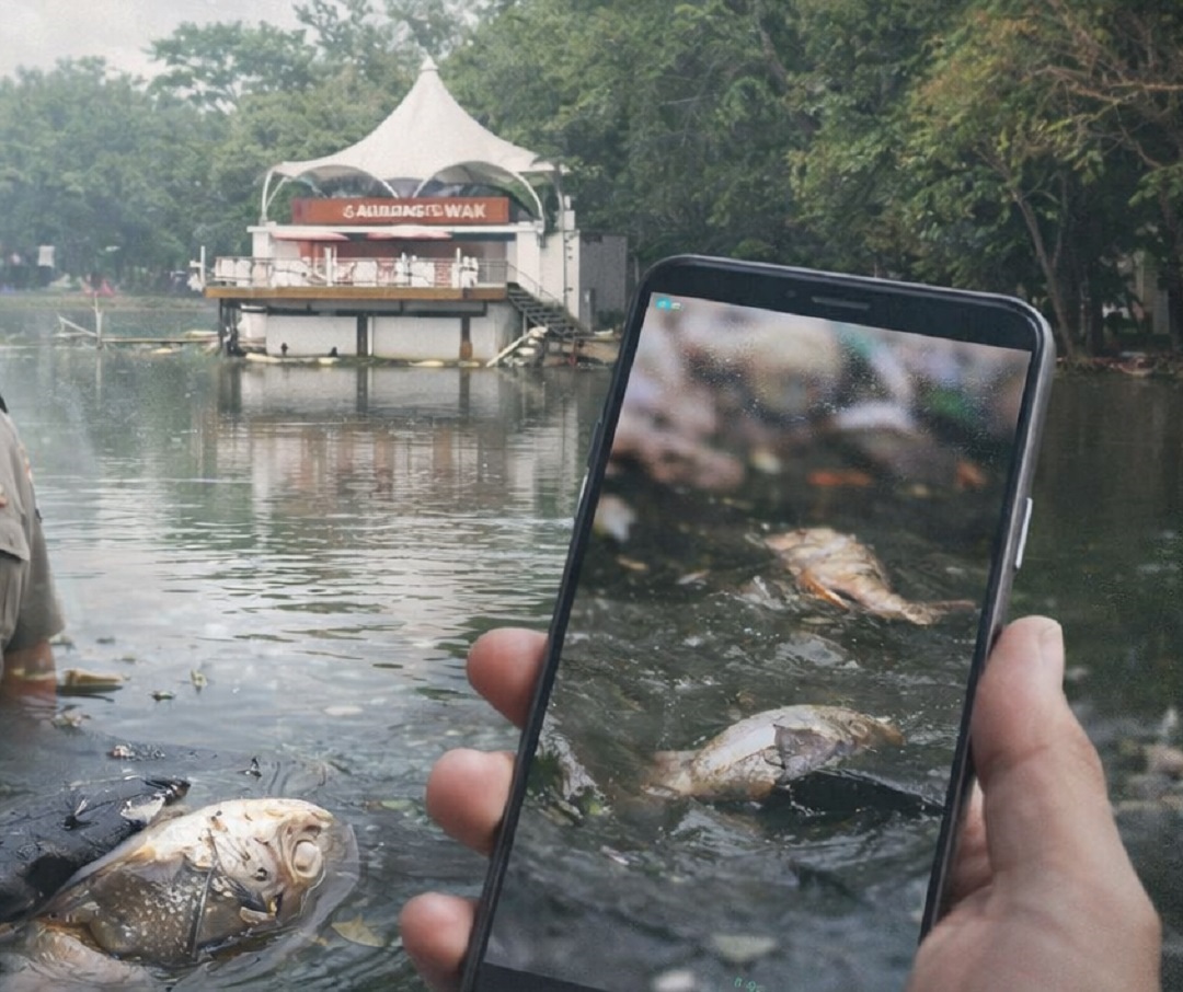 Isu Ikan Mati di Kambang Iwak Viral, Penjaga Pastikan Bukan Diracun, Tapi Ini !!!