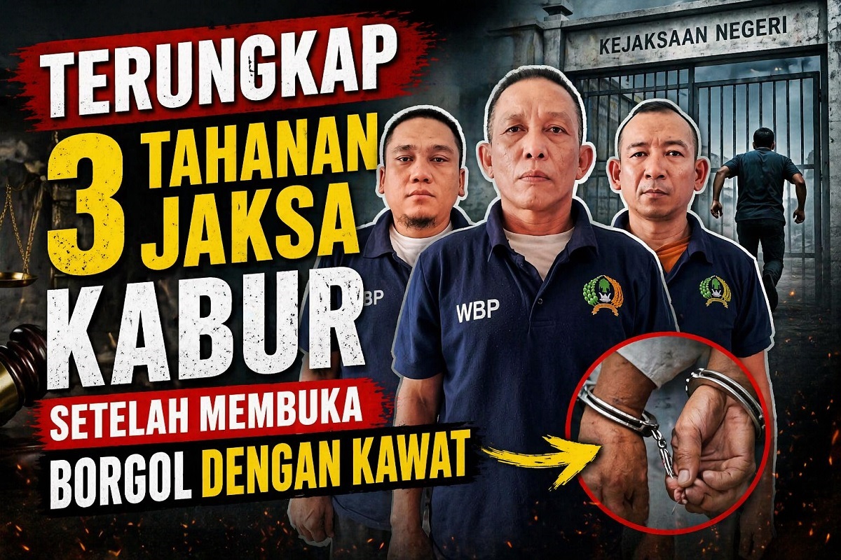 Terungkap! 3 Tahanan Kejari OKU Kabur Setelah Buka Borgol dengan Kawat