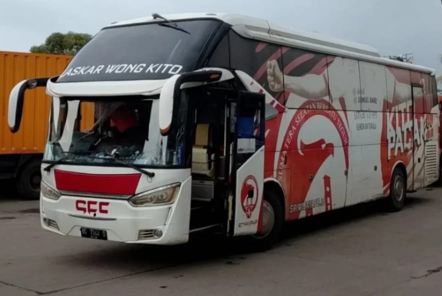 Sriwijaya FC Bertolak ke Banten Naik Bus, Dukungan Suporter Terus Mengalir