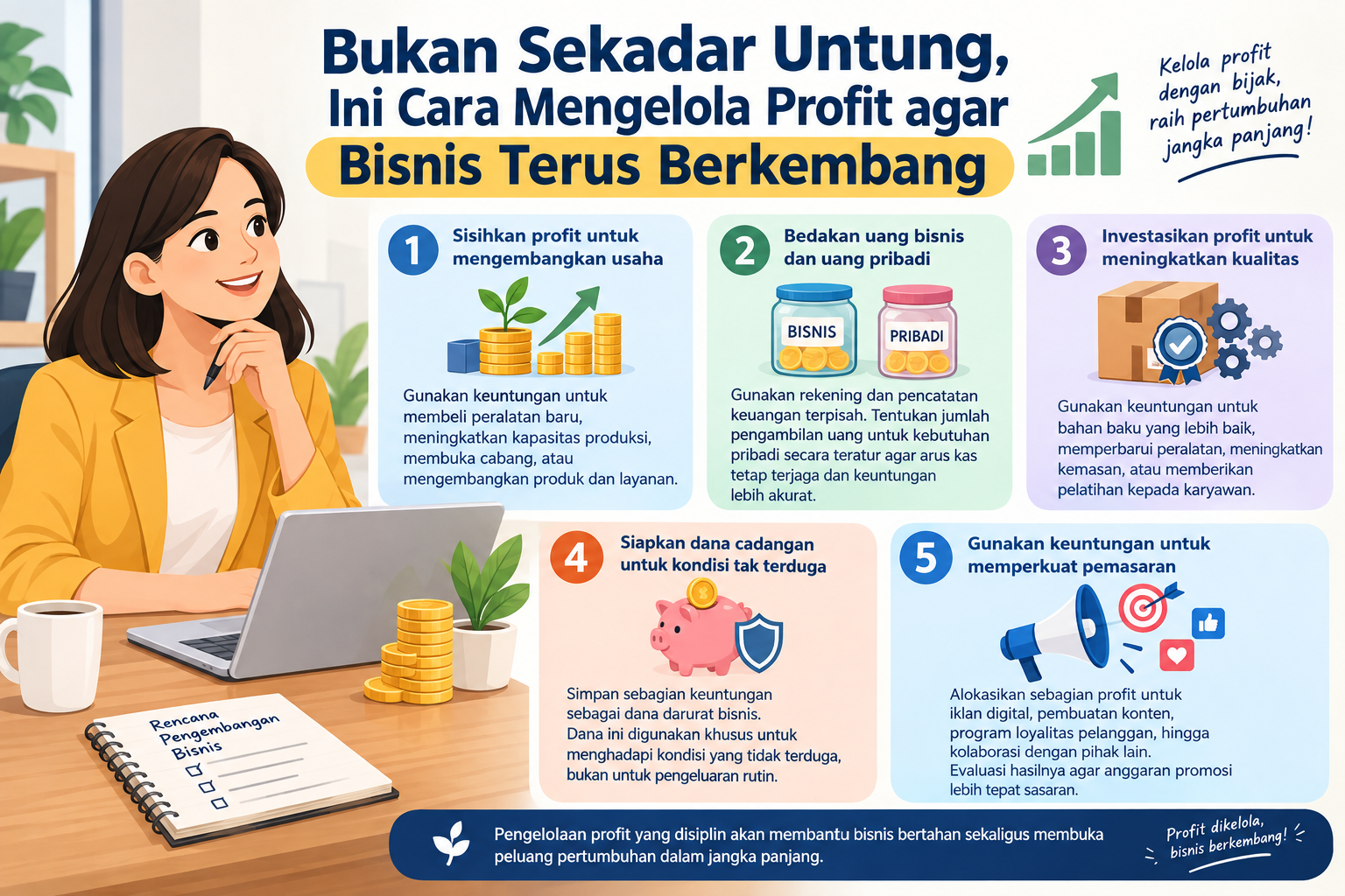 Bukan Sekadar Untung, Ini Cara Mengelola Profit agar Bisnis Terus Berkembang
