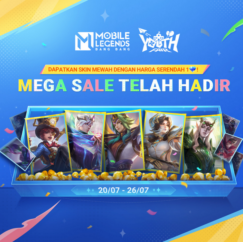 Mobile Legends: Bang Bang Mega Sale 2024 - Dapatkan Skin Mewah dengan Harga Serendah 1 Diamond!