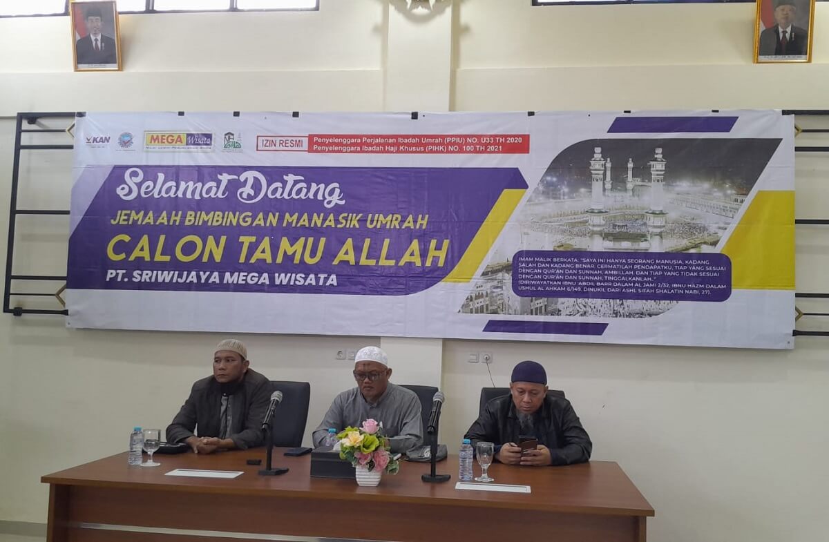 80 Calon Jemaah Umrah Mega Wisata Khusyuk Ikuti Bimbingan Manasik Umrah di Asrama Haji Palembang