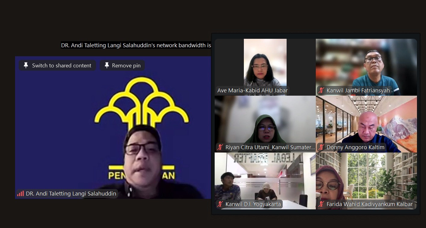 Akselerasi Kemudahan Berusaha, Kanwil Kemenkum Sumsel Perkuat Komitmen Target 185 Perseroan Perorangan