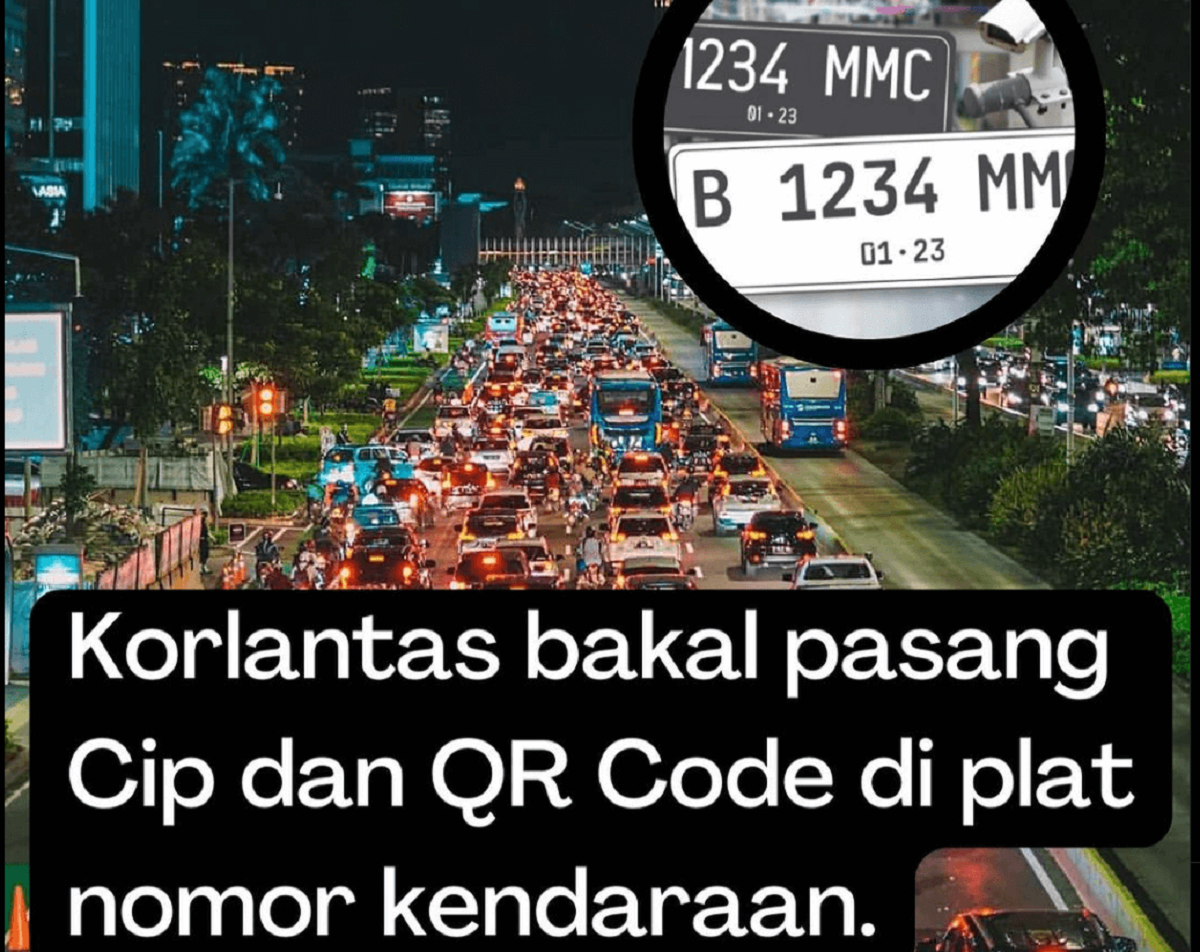 Chip dan QR Plat Nomor Kendaraan, Rencana Implementasi Korlantas Polri yang Revolusioner!