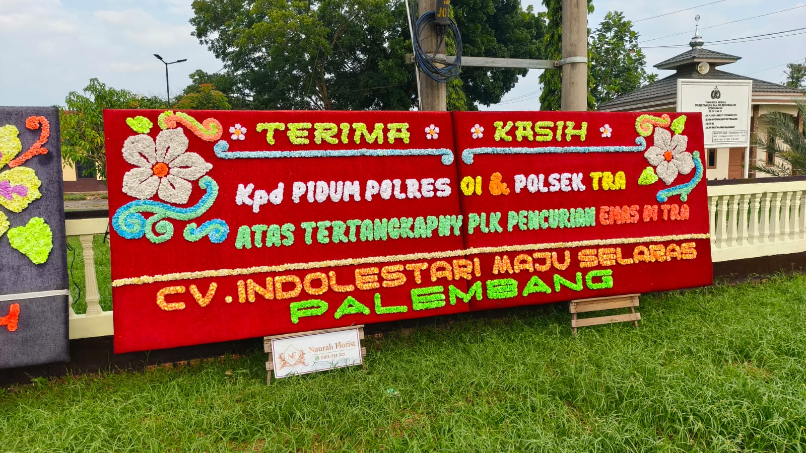 Polsek Tanjung Raja Banjir Karangan Bunga, Ungkap kasus 23 Suku Emas 