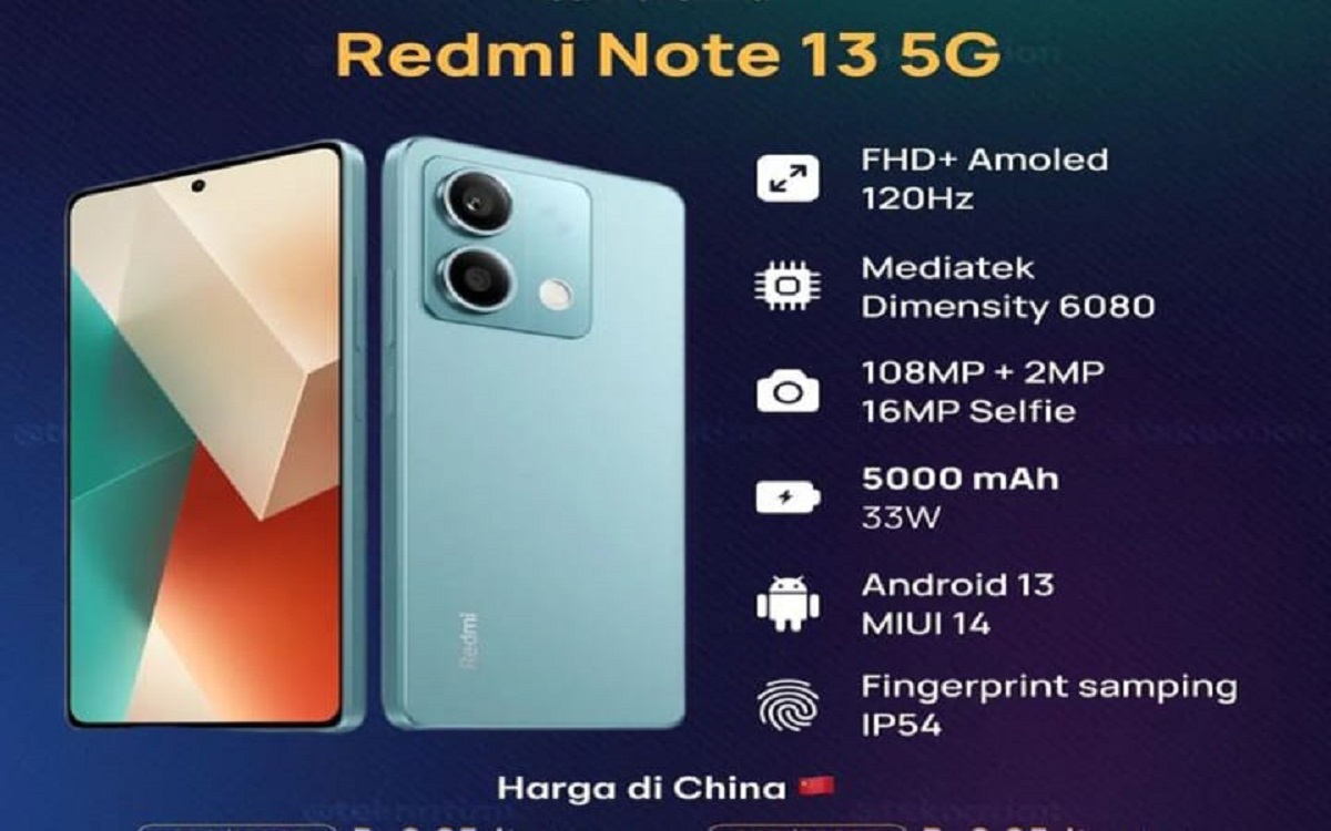 Calon Smartphone Terbaik 2024 Redmi Note 13 Series Resmi Diluncurkan