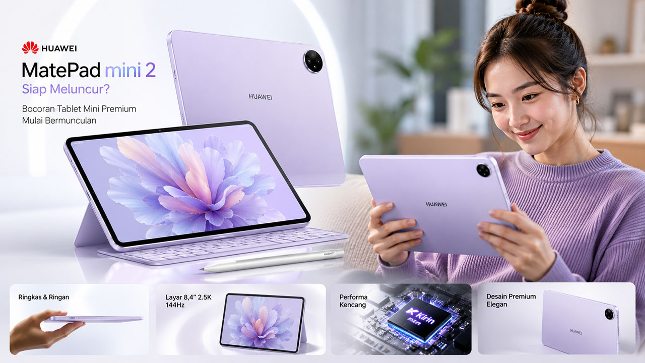 Huawei MatePad Mini 2 Siap Meluncur? Bocoran Tablet Mini Premium Mulai Bermunculan