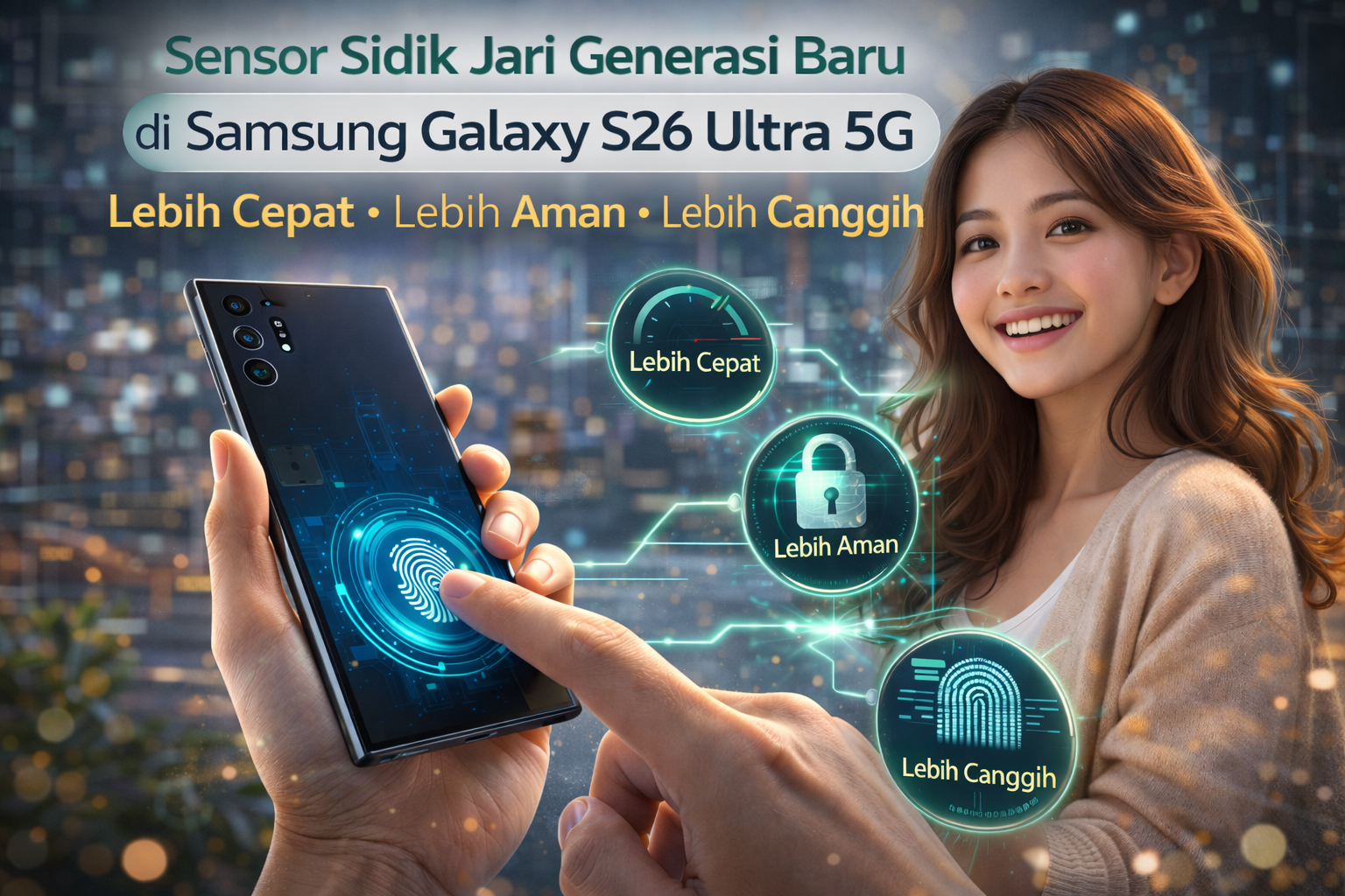 Sensor Sidik Jari Generasi Baru di Samsung Galaxy S26 Ultra 5G: Lebih Cepat, Lebih Aman, Lebih Canggih