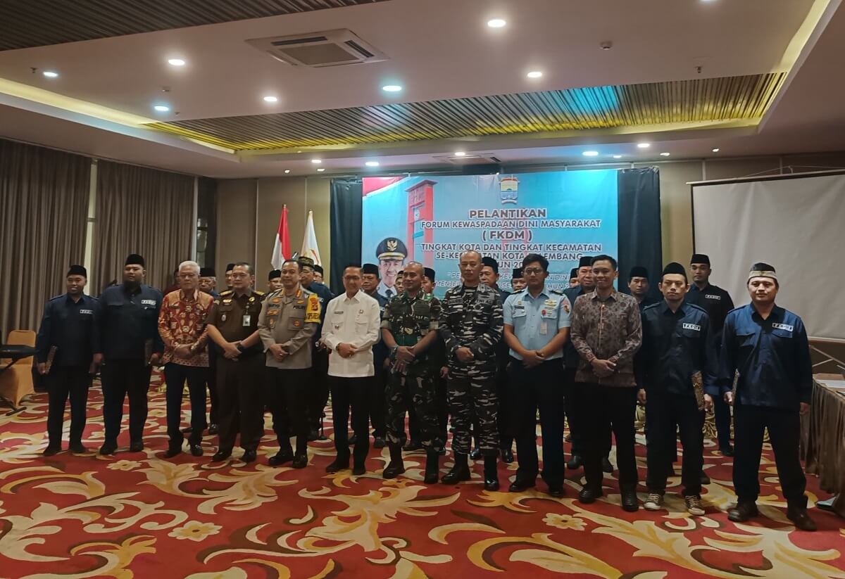 Amankan Pemilu 2024, Pemkot Palembang Lantik 92 Kepengurusan FKDM