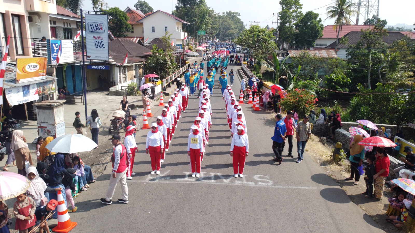 HUT RI KE-78, Ratusan Peserta Ikut Meriahkan Lomba Baris Berbaris di kota Pagar Alam 