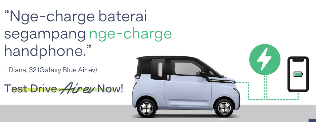 Charge Baterai  Wuling Air EV semudah Charge Handphone ! Bikin Nyaman DI jalan.