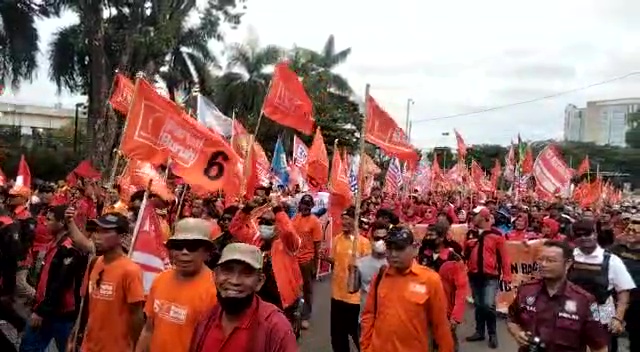 May Day 2023, Massa Buruh di Palembang Tuntut Batalkan UU dan Cabut Perpu Cipta Kerja