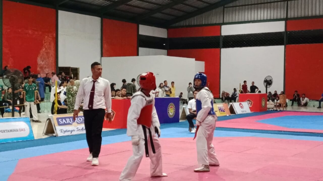 Kodam II Sriwijaya Raih Juara di Nomor Kyorugi Senior U-58 Putra Turnamen Taekwondo Piala Pangdam II Sriwijaya