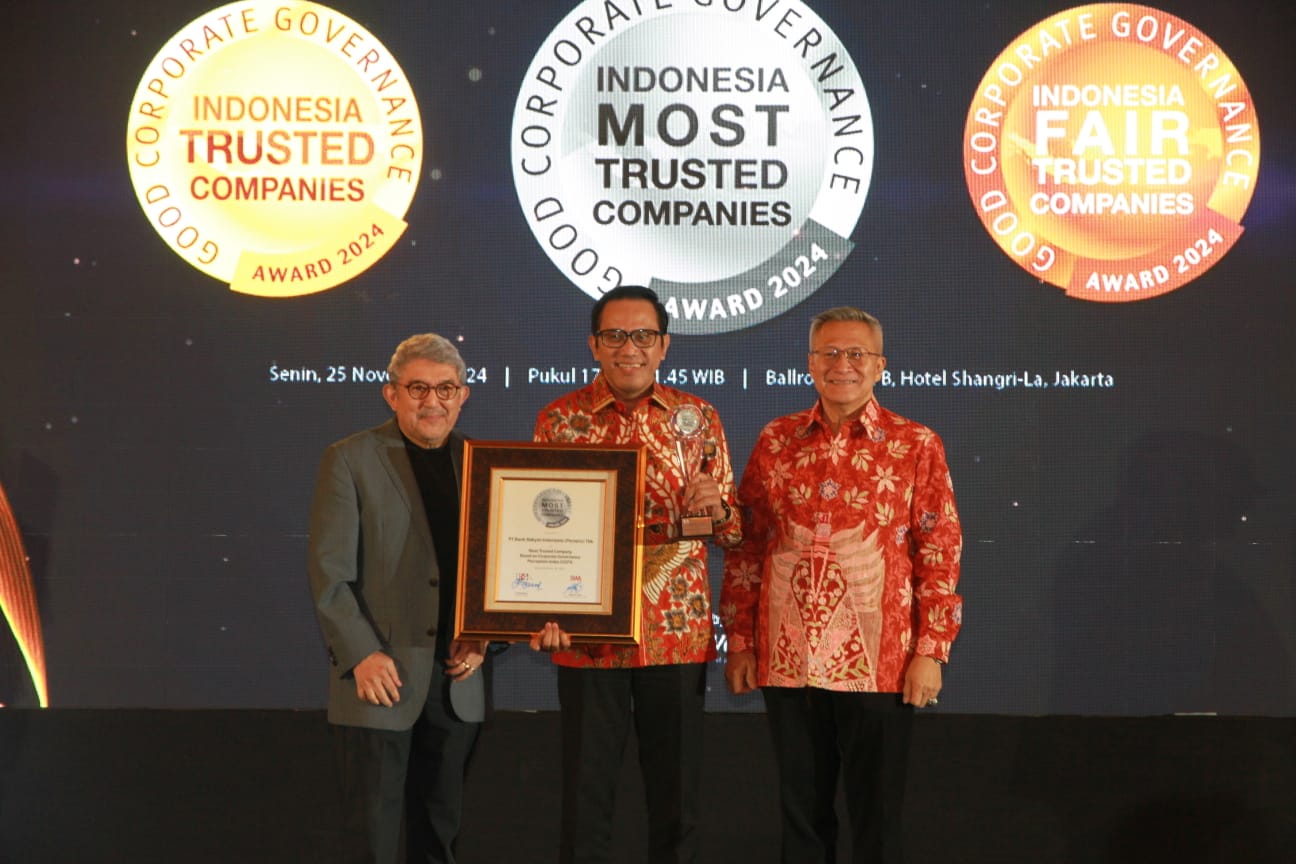 BRI Raih Penghargaan The Most Trusted Company 2024 Berkat Tata Kelola Unggul