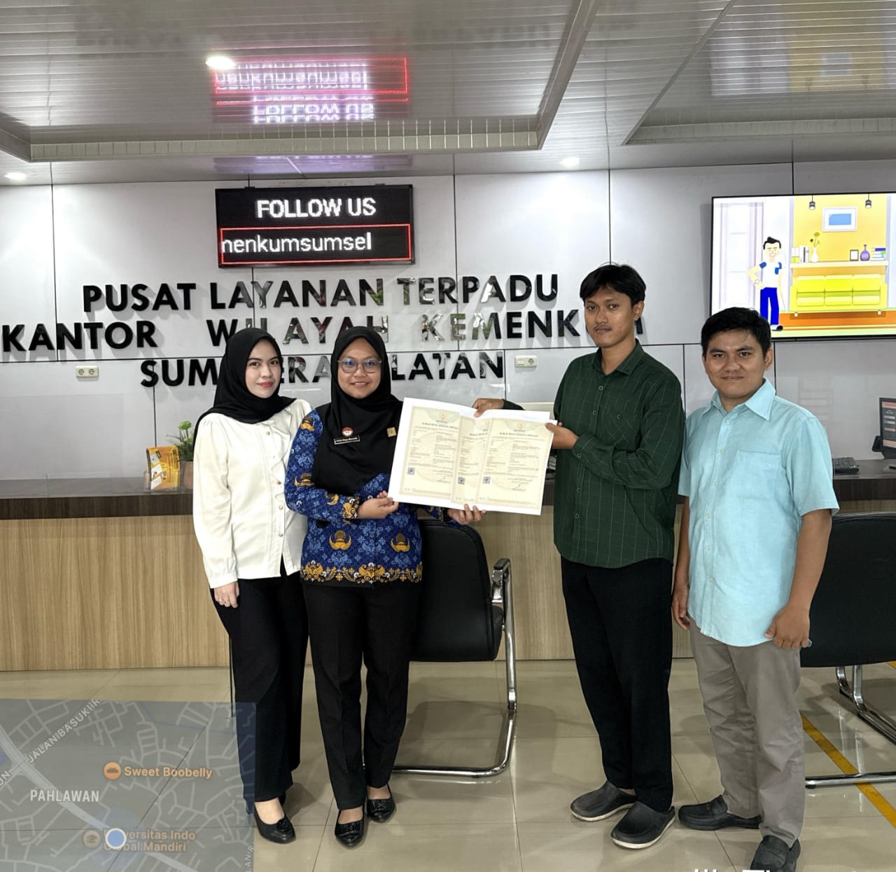 Kanwil Kemenkum Sumsel Fasilitasi Pencatatan Hak Cipta Seni Motif Batik