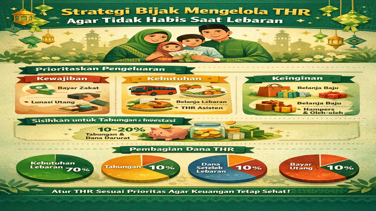Strategi Bijak Mengelola THR Agar Tidak Habis Saat Lebaran