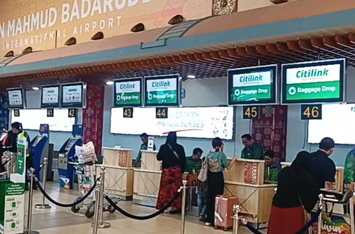 H+3 Idulfitri, Arus Balik Mulai Terjadi di Bandara SMB II Palembang Meski Belum Signifikan