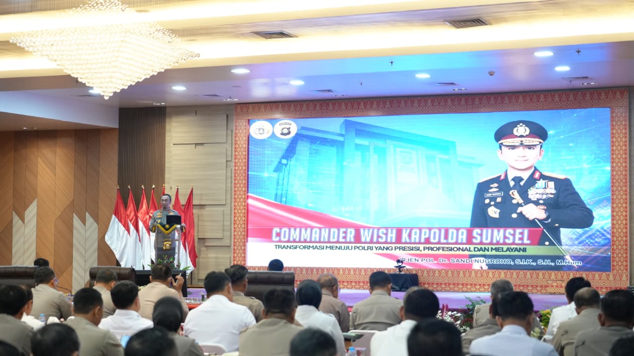 Commander Wish 2026 Digaungkan, Polda Sumsel Siap Kawal Agenda Nasional