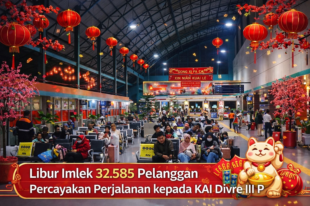 Libur Imlek 32.585 Pelanggan Percayakan Perjalanan kepada KAI Divre III Palembang